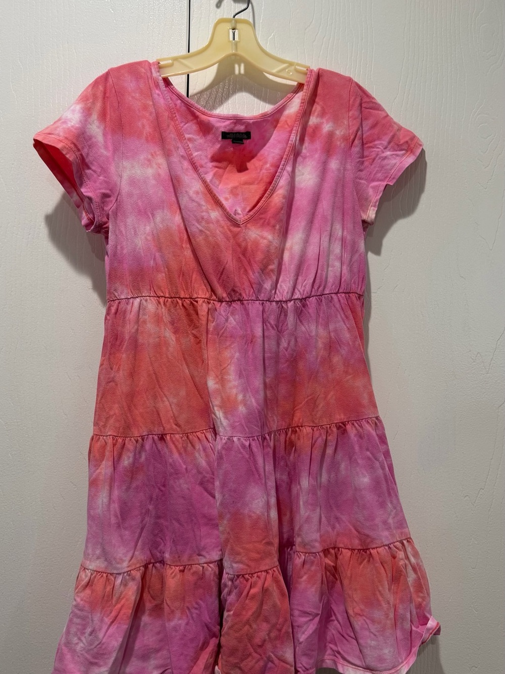 wild fable Pink and Coral Tie-Dye dress